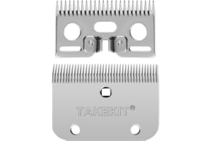 TAKEKIT Horse Clippers Blades,Detachable Universal Blades For Horse Grooming Professional Hair Clippers,Top And Bottom,Stainless Steel,21-Teeth, Men