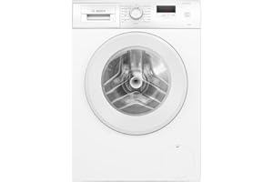 Bosch WGE03408GB Series 2, Free-Standing Washing Machine Front Loader, A Rated, 8 kg, 1400 rpm, Extremely Quick 15/30 Wash, Speed Programme, White