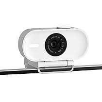 Support De Bureau Pour Key Light Neo (Elgato) - Base Lestée, Réglable Hauteur/Inclinaison - Support Casque Intégré - Blanc