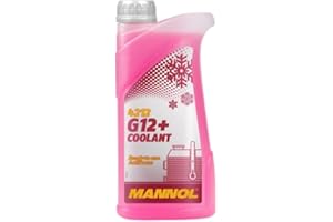STERLING SAVER Mannol 5L Coolant Antifreeze Suitable For Most Vehicles, Ready To Use, G12+ RED Ready Mixed -30°C / +125 German Hi Spec (1 Litre)