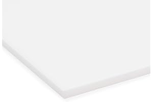 MODULOR PLEXIGLAS® GS bianco (lattiginoso), vetro acrilico di marca versatile e infrangibile per oggetti leggeri ecc., spessore 3 mm Lastra PLEXIGLAS® GS in 12 x 25 cm, bianco traslucido (WH73)