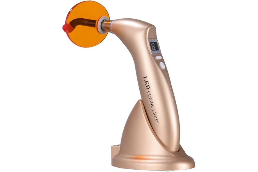 Led UV Light 5W High Power Used For Teeth Braces Resin Materials Light Cure (Golden)