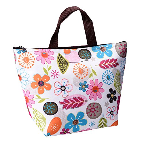 eBoot Wasserdicht Lunchtasche für Reisen und Picknick (Bunte Blume) - 2