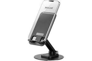 Mulor Soporte Móvil Mesa Soporte Teléfono Escritorio Ajustable Apoyo Teléfono Plegable Multiángulo Universal