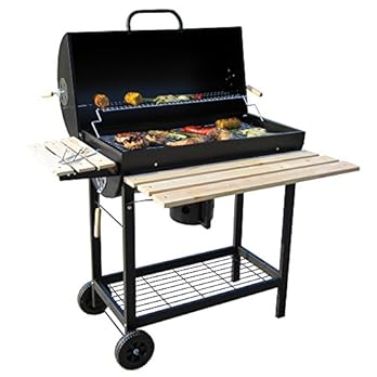 Bbq Toro Holzkohle Grillwagen Premium Holzkohlegrillwagen Smoker Barbecue Grill Mit Deckel Warmhalterrost Abklappbarer Ablage Und Vielem Mehr