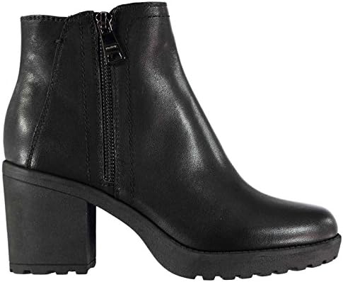 Firetrap Womens Zephyr Boots Heeled Ankle Zip Leather Upper