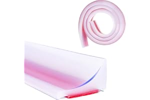 QIYICHE Samoprzylepna listwa zabezpieczająca przed progiem, 6 m x 20 mm, z kauczukiem silikonowym, samoprzylepna, ochrona przed progiem, oddzielenie mokrych i suchych, do kuchni, łazienki, umywalek