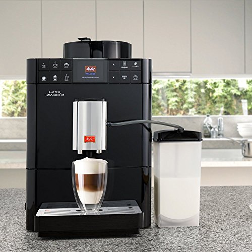 Melitta F53/1-102 Platzsparender Kaffeevollautomat Caffeo Passione One Touch, Milchbehälter, Schwarz - 6
