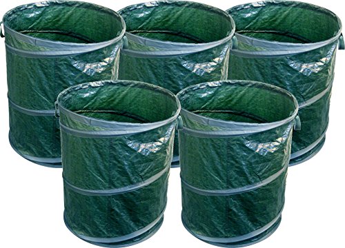 5 er Set DKB Pop up Gartensack Laubsack mit Tragegriffen ca. 65 L