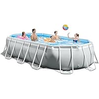 Intex 26796 Piscina Ovale, Grigio, 503 x 274 x 122 cm, 13365 L
