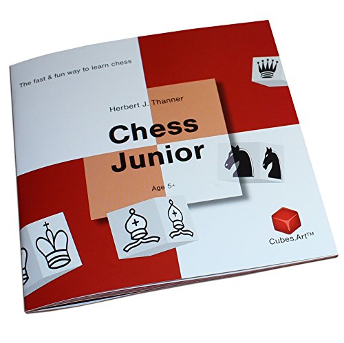 Junior Chess Set For Kids - Board Games For Kids 5 6 7 8 9 Year Olds and Up - With Parent Child Tutorial, red/white