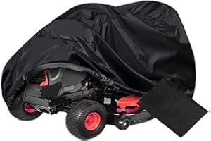 LICHENGTAI Cortacésped Funda, Tractor de Jardín Funda Resistente Impermeable Oxford Paño Anti-UV Protector Duradero 210D Antipolvo para Jardín Exterior, para Tractores de Jardín 183cm x 137cm x 117cm