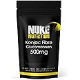 Nuke Nutrition Glucomannan Capsules - 365 Capsules - Glucomannan Supplement High in Fibre - Konjac Fibre - Maintain Healthy Cholesterol