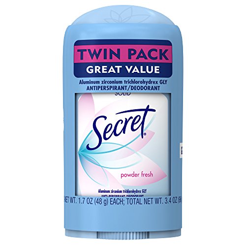 Secret Invisible Solid Antiperspirant Deodorant Powder Fresh-Twin Pack