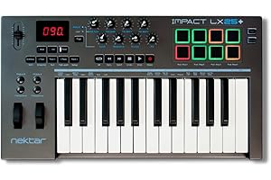 Nektar Impact LX 25+ - Teclado controlador USB midi de estudio | LX-25 Plus