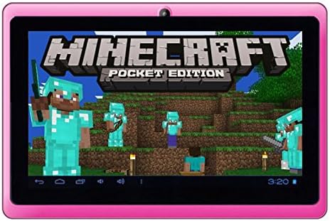 Google Android 7" Tablet PC featuring Minecraft (Pink)