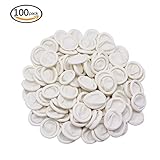 Homgaty 100Pcs Anti-static Latex Rubber Finger Covers Cots fingertips Protector Waterproof Medium Size