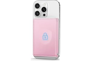 OCASE Portefeuille Magnétique avec 5 Emplacements Cartes, Blocage RFID, Cuir Synthétique pour iPhone Séries 16/15/14/13/12 (Exclu Séries Mini) et Coque per MagSafe - Rosé