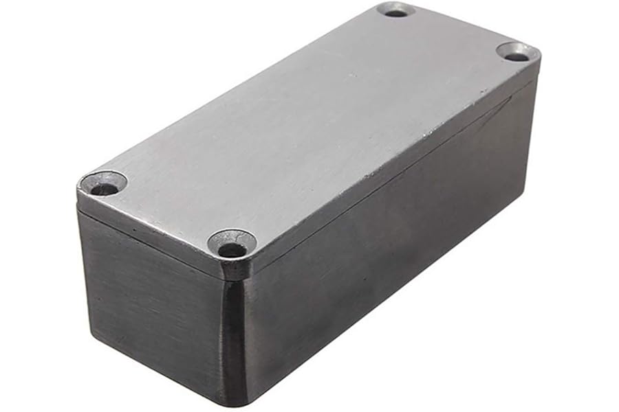 ExcInter 1590XX (145x121x39mm) Silver Aluminium Enclosure Electronic Diecast Stomp Project Box Waterproof for External Power/Outdoor