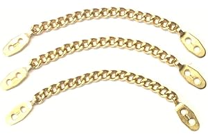 Großhandel für Schneiderbedarf 3 Metall Kettchen Hanger 90mm gold 3 Stück