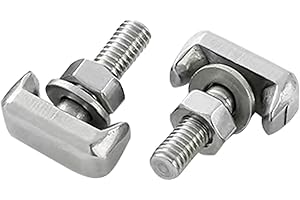 BAMYLI Auto Batterieklemmen, Auto T-Schraube,Batterie-T-Bolzen Spannschraube Schraube Anschlussklemmen T-Schraube 19116852 Ersatz Zubehör für Autobatterie Reparatur Ersatzteile (2)