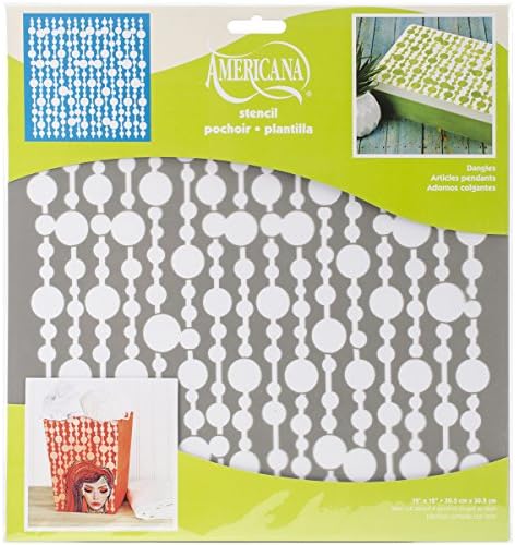 Americana Decor Stencil x 12-inch-Dangles