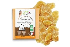 [MA] BIO ÉPICERIE [MA] bio-épicerie | Gingembre confit bio en Cubes | 1850 g | Sachet vrac | Certifié Biologique | Fruits Confits | Sans Conservateur