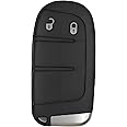 Replacement Key Shell Compatible Jeep Compass 2 Buttons Smart Key Remote Shell (Pack Of 1), Black