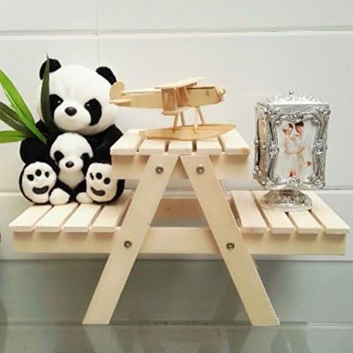 Solid wood flower stand simple multilayer Mini flower racks Wooden bonsai flower-making Balcony small flower racks-A