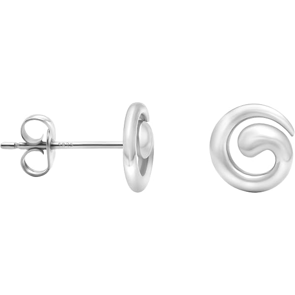 Orecchini A Perno A Fiore In Perla Da 6 Mm In Argento Sterling