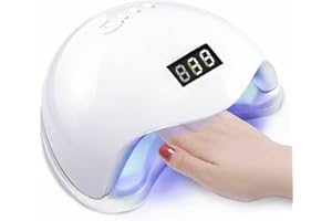 SQUADO Lampada UV Led Unghie 48W, Fornetto Professionale Con Display, Varie Modalità Timer per Manicure