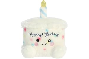 Aurora, 33902, Palm Pals Happy Birthday Cake 5In, Soft Toy, White