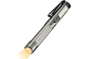 BEHOGAN Pupillenleuchte Medizin Penlight, Diagnostikleuchte Medizinische Mit Seitenlichtern, Diagnostikleuchte Stiftlampe für Wiederverwendbar LED Stiftlampe, Pupillenleuchte für Krankenschwestern Ärzte