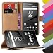 Produktbild EximMobile - Book Case Handyhülle für Sony Xperia X in Schwarz mit Kartenfächer | Schutzhülle aus PU-Leder | Handytasche als Flip Case Cover | Handy Tasche | Etui Hülle PU-Ledertasche