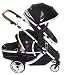 Kids Kargo Duellette 21 BS Combi Tandem Double Twin pushchair NEW COLOUR RANGE! (Dooglebug black)
