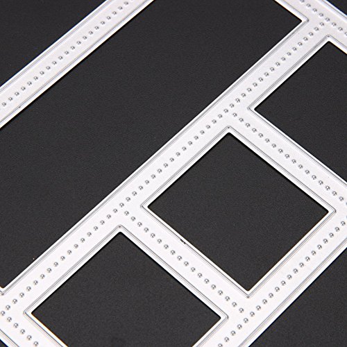 Demiawaking Metallrahmen Form Stanzschablonen Metall Schneiden Schablonen für DIY Scrapbooking Album, Schneiden Schablonen Papier Karten Sammelalbum Dekor - 4