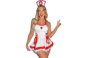 ZeaMolly Dam sexig sjuksköterska underkläder set minikjol cosplay kostym outfit klänning med sträng nattkläder babydoll, sovk