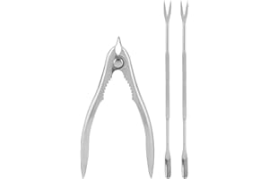 Wifehelper Stainless Steel Lobster Crab Cracker Shell Claw Seafood Forks Nuts Opener Kitchen Gadgets for Lobster Crab Crawfish Prawns Shrimp