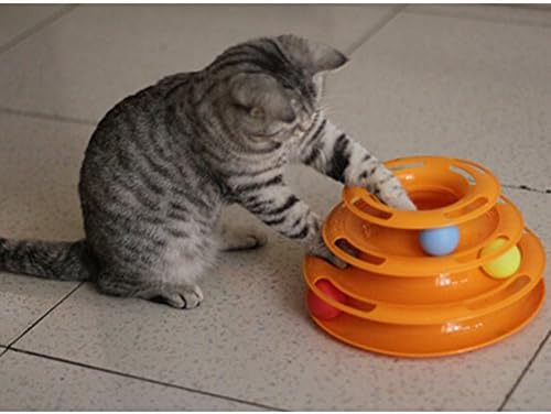 The New Three Layers Pet Toys Intelligence Crazy Play Tray Cat Play