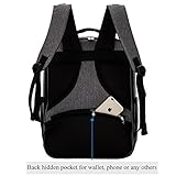 Lekebaby Baby Wickelrucksäcke mit Wickelauflage und Kinderwagen Haken, Grau - 2