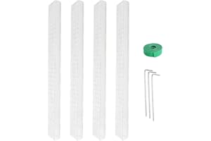 ULAPITHI Moosstangen-Sets Moss Pole DIY Moosstab DIY Moss Pole Moosstab Moosstange 24 Zoll Moosstangen Pflanzenstäbe Pflanzenstützstab Pflanzstangen Für Indoor-Kletterpflanzen Monstera, Sphagnum 4Stück