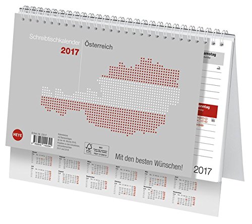 Schreibtischkalender Österreich groß - Kalender 2017