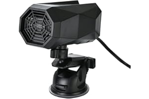 Car Heater Defroster, MACHSWON 12V 150W 2-in-1 Cooling Hoting Auto Fan Heater, 360 Degree Adjustable Windshied Defrosting Defogging Winter Kit Dustproof Black