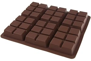 S4U 6 cell TOFFEE / FUDGE Chocolate Mould (100g) Professional Silicone Bar Mold Soap
