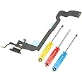 MMOBIEL Dock Connector Compatible with iPhone X - 5.8 inch - 2017 - Charging Port Flex Cable - Headphone Port/Microphone/Antenna Replacement - Incl. Screwdrivers - Gray