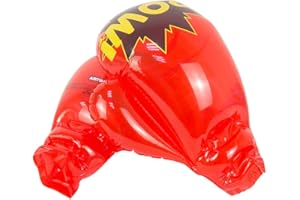 Hosuho 1 Pair Inflatable PVC Boxing Gloves Muay Thai Boxe Sanda Equipment Free Fight Martial Arts Kick Boxing Training Glove for Boys Girls Workouts Exercise