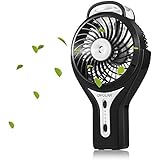 OPOLAR F301 Rechargeable Handheld Misting Fan, Mini USB fan, Personal Portable Fan, Outdoor Fan, Desktop Fan-Black