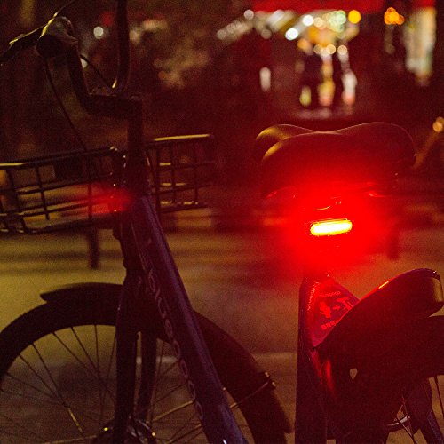 Keten Fahrradrückleuchte, wasserfeste LED-Leuchte, aufladbar per USB, COB, Fahrradrückleuchte mit 6 Lichtmodi für nächtliche Radtouren - 7
