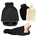 Produktbild Asab Große Wärmflasche aus Gummi natürlichen Beheizte Fußwärmer Snug Muff Weiche Fleece Füße PU Slipper