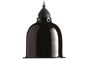 Exo Terra Reptile Dome, aluminiumreflektorlampa, värmebeständig porslinfattning, lämplig för lampor upp till 75 W, sockel E27, svart, 1 st (1-pack)